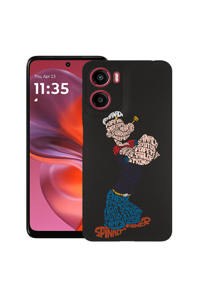 bestcase Λεπτή θήκη σιλικόνης για Motorola Moto E15 / Moto G05, Καλλιγραφία P...