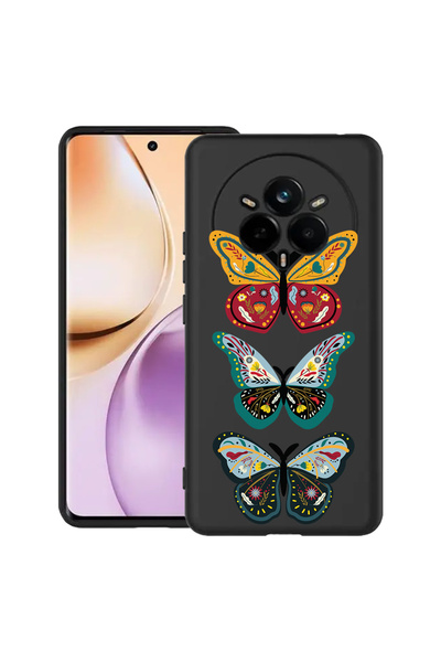 bestcase Carcasă subțire din silicon pentru Realme 14 Pro 5G, fluture, 198829...