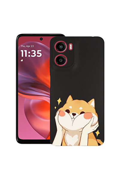 bestcase Carcasă subțire din silicon pentru Motorola Moto G05, Emoji - Pisică...