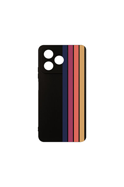 bestcase Λεπτή θήκη σιλικόνης για Xiaomi Redmi 13, Retro Lines, 1923377 B 1478