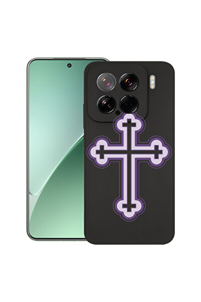 bestcase Carcasă subțire din silicon pentru Xiaomi 15, cruce mov, 1926341 B 1789