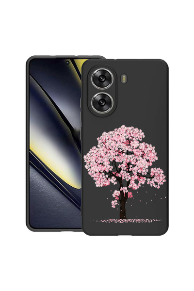 bestcase Carcasă subțire din silicon pentru Poco X7 Pro 5G, flori de cireș, 1...