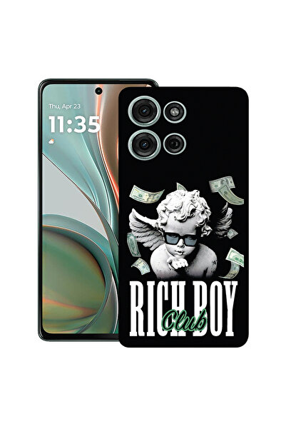 bestcase Carcasă subțire din silicon pentru Motorola Moto G15, Rich Boy Club,...