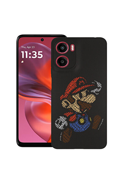 bestcase Carcasă subțire din silicon pentru Motorola Moto G05, Calligraphy Su...