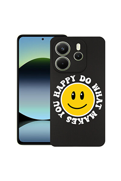 bestcase Carcasă subțire din silicon pentru Xiaomi Redmi Note 14 5G, Happy Smiley, 1926342 B 1813