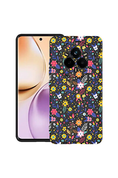 bestcase Carcasă subțire din silicon pentru Realme 14 Pro Plus 5G, model flor...