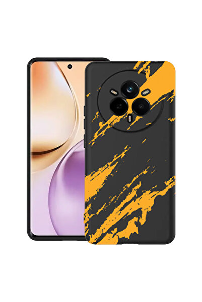 bestcase Carcasă subțire din silicon pentru Realme 14 Pro Plus 5G, dungi auri...