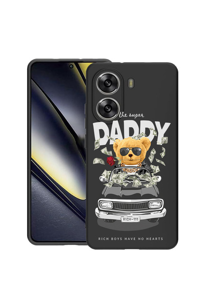 bestcase Carcasă subțire din silicon pentru Poco X7 Pro 5G, Daddy Teddy Bear,...