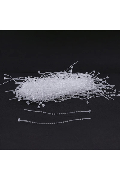 FUYAKU 5" Elle Geçmeli Tırtıklı Kılçık Etiketleme Plastiği Şeffaf (1.000 Adet)