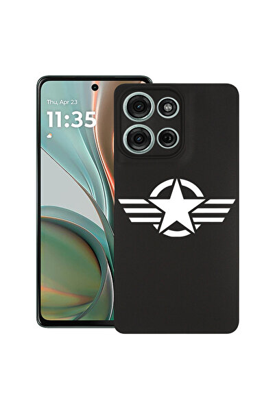 bestcase Carcasă subțire din silicon pentru Motorola Moto G75, Steaua Armatei...