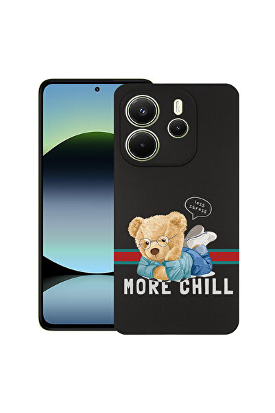 bestcase Λεπτή θήκη σιλικόνης για Xiaomi Redmi Note 14 5G, More Chill Teddy B...