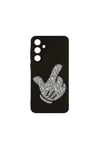 bestcase Тънък силиконов калъф за Samsung Galaxy A16, калиграфия, лого на Мик...