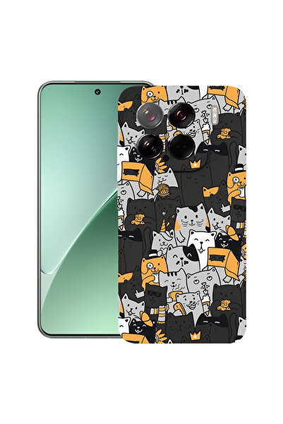bestcase Λεπτή θήκη σιλικόνης για Xiaomi 15, μοτίβο γάτας, 1926341 B 1030