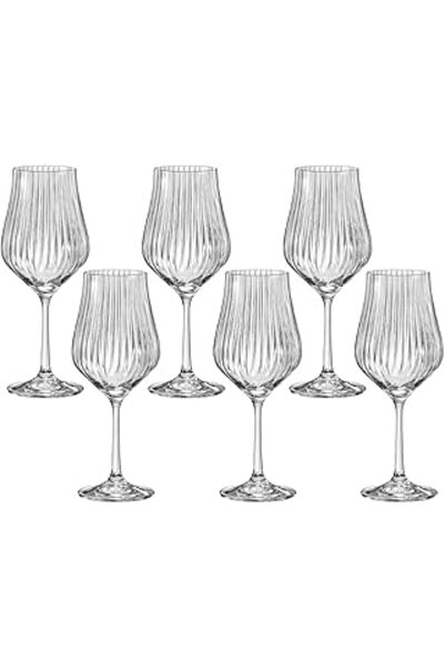 Genel Markalar Bohemia Tulipa Optic Kırmızı Şarap Kadehi, Kristal Cam, 450 Ml...