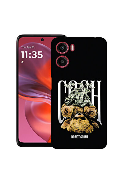 bestcase Carcasă subțire din silicon pentru Motorola Moto E15 / Moto G05, Urs...