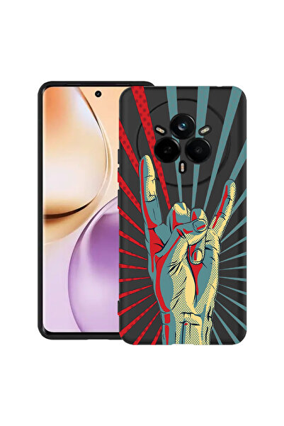 bestcase Carcasă subțire din silicon pentru Realme 14 Pro Plus 5G, Rock Festi...