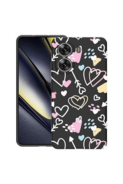 bestcase Carcasă subțire din silicon pentru Poco X7 Pro 5G, simboluri de drag...