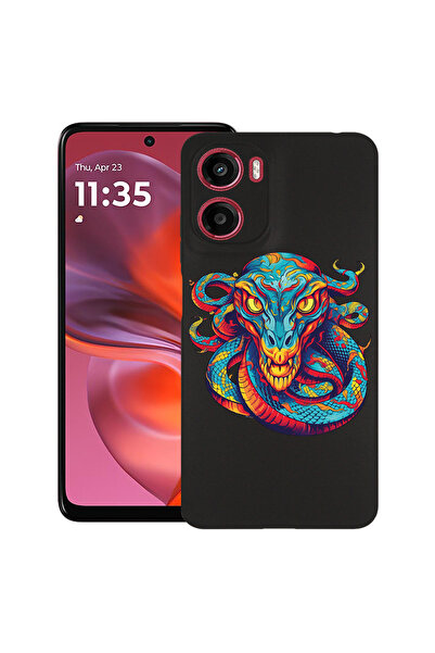 bestcase Carcasă subțire din silicon pentru Motorola Moto G05, Dream Colors D...