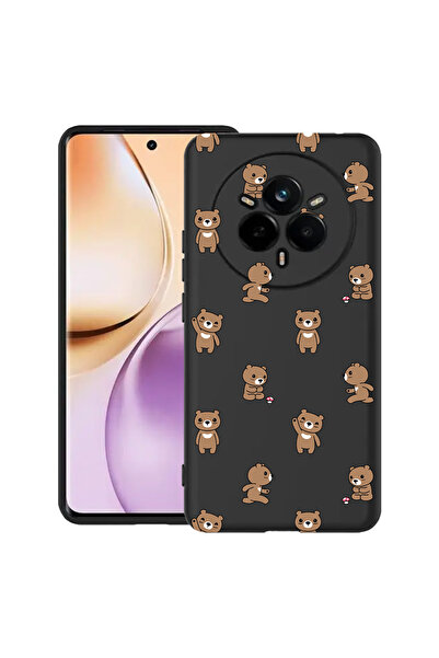 bestcase Carcasă subțire din silicon pentru Realme 14 Pro 5G, model ursuleț d...