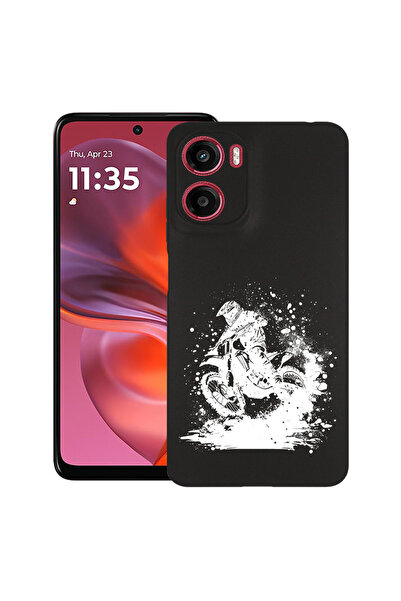 bestcase Carcasă subțire din silicon pentru Motorola Moto G05, MotoCross, 192...