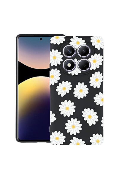 bestcase Carcasă subțire din silicon pentru Xiaomi Redmi Note 14 Pro 4G, Happy Flowers Daisy, 1997856 B 513