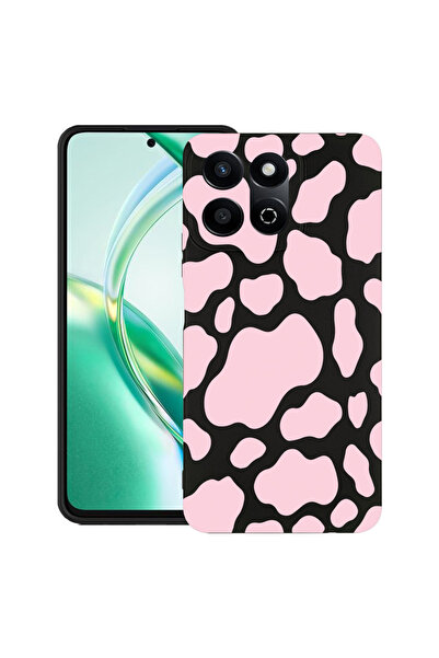 bestcase Λεπτή θήκη σιλικόνης για Honor 200 Smart, ροζ αγελάδα, 1923378 B 786