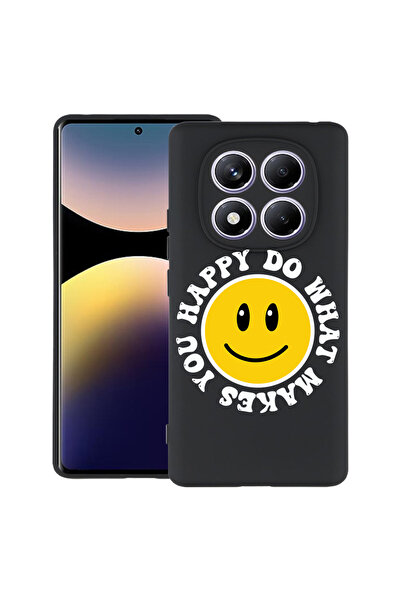 bestcase Carcasă subțire din silicon pentru Xiaomi Redmi Note 14 Pro 4G, zâmb...
