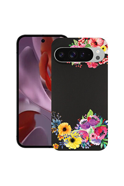 bestcase Carcasă subțire din silicon pentru Google Pixel 9 Pro XL, Flori, 192...
