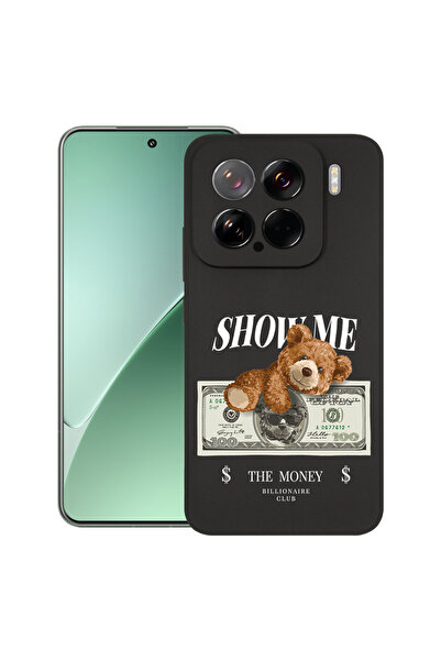 bestcase Carcasă subțire din silicon pentru Xiaomi 15, Ursuleț de pluș Arată-...