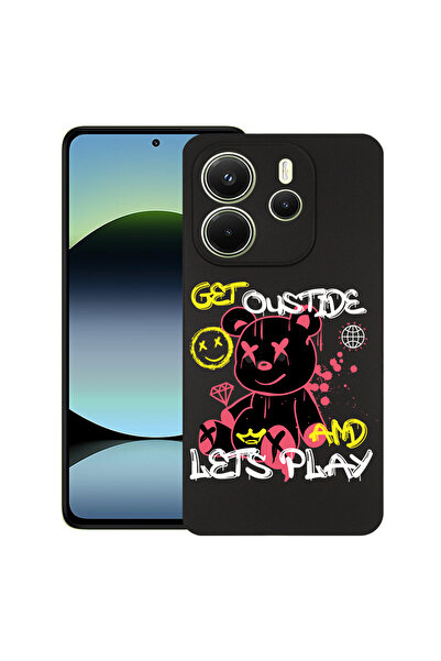 bestcase Carcasă subțire din silicon pentru Xiaomi Redmi Note 14 5G, Ursuleț ...