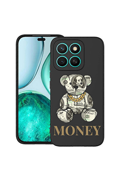 bestcase Carcasă subțire din silicon pentru Honor X8C, Ursuleț de pluș cu ban...