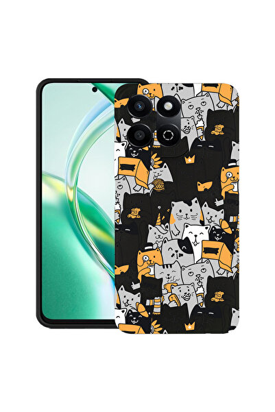bestcase Carcasă subțire din silicon pentru Honor 200 Smart, model pisică, 19...