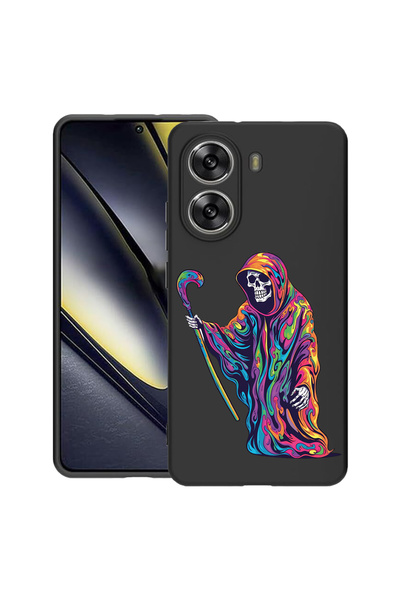 bestcase Λεπτή θήκη σιλικόνης για Poco X7 Pro 5G, Χρώματα ονείρου - Θάνατος, ...