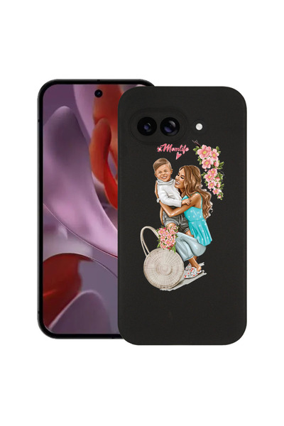bestcase Slim Silicon Case For Google Pixel 9a, Mom Life With a Boy, 1926335 B 559