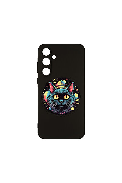 bestcase Carcasă subțire din silicon pentru Samsung Galaxy A16, Pisica Neagră...