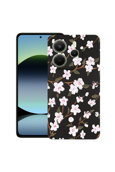 bestcase Λεπτή θήκη σιλικόνης για Xiaomi Redmi Note 14 5G, Άνοιξη λουλούδι, 1...