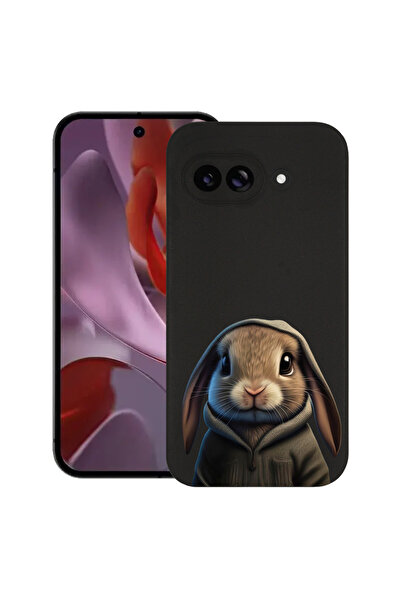 bestcase Carcasă subțire din silicon pentru Google Pixel 9a, Sweet Rabbit, 19...