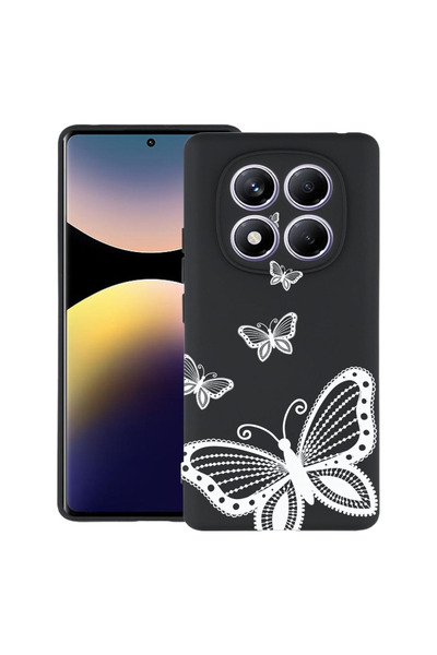 bestcase Carcasă subțire din silicon pentru Xiaomi Redmi Note 14 Pro 4G, flut...