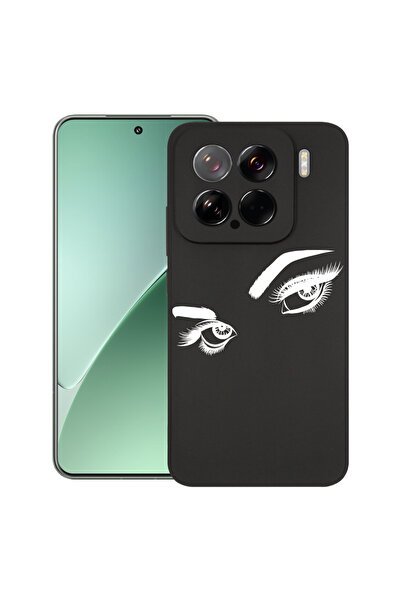 bestcase Carcasă subțire din silicon pentru Xiaomi 15, ochi atrăgători de fem...