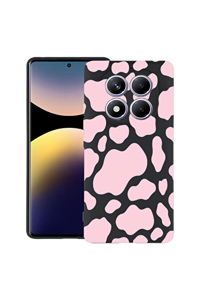 bestcase Λεπτή θήκη σιλικόνης για Xiaomi Redmi Note 14 Pro 4G, ροζ αγελάδα, 1...