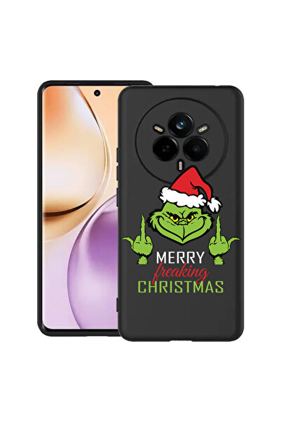 bestcase Carcasă subțire din silicon pentru Realme 14 Pro 5G, Grinch - Crăciu...