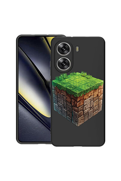 bestcase Carcasă subțire din silicon pentru Poco X7 Pro 5G, Minecraft World, ...