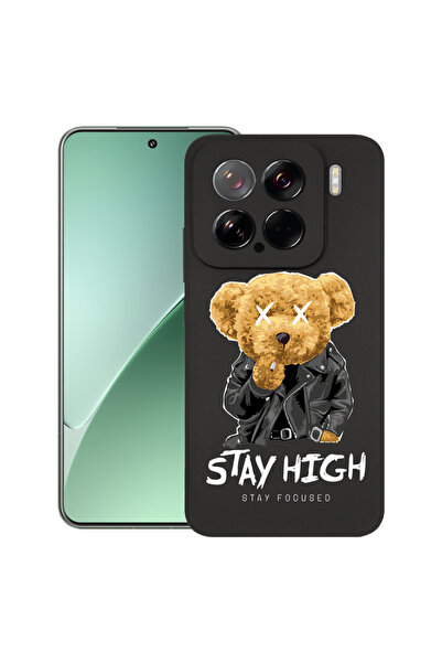 bestcase Тънък силиконов калъф за Xiaomi 15, Stay High Teddy Bear, 1926341 B ...