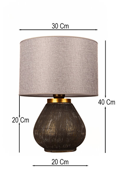 Hmydesign Aureon Handmade Dekoratif Seramik Abajur