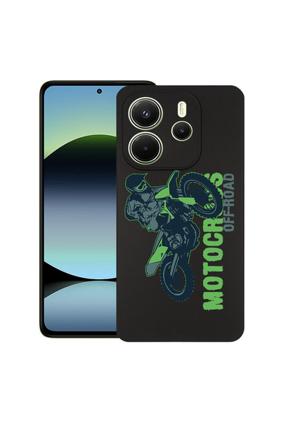 bestcase Λεπτή θήκη σιλικόνης για Xiaomi Redmi Note 14 5G, Motocross, 1926342...