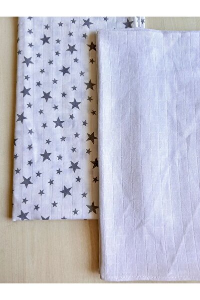 Sevza Kids Multi-Purpose 2-Piece Muslin Blanket & Throw, 100% Cotton Dreamy Collection Yıldız