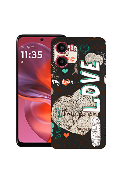 bestcase Carcasă subțire din silicon pentru Motorola Moto G05, Love, 1926336 ...
