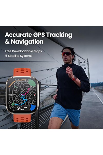 Amazfit Bip 6 Smart Watch 46mm, 14 Day Battery, 1.97" AMOLED Display Black/Blue