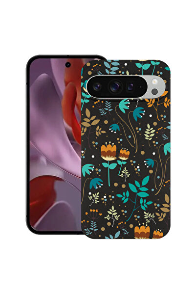bestcase Carcasă subțire din silicon pentru Google Pixel 9 Pro XL, Flori de p...