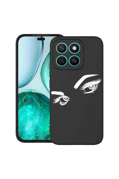 bestcase Carcasă subțire din silicon pentru Honor X8C, ochi atrăgători de fem...